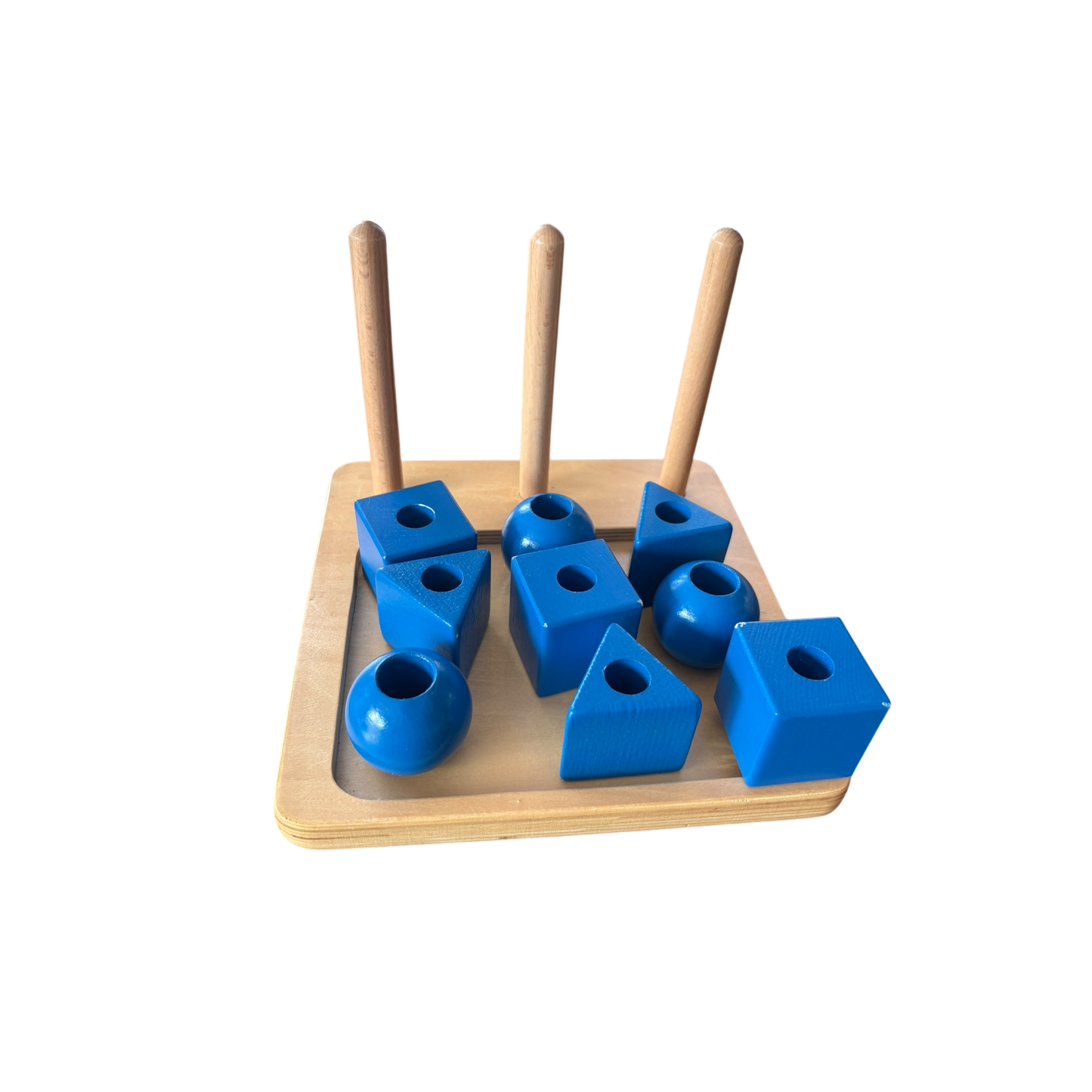 Wooden Shapes on Pegs