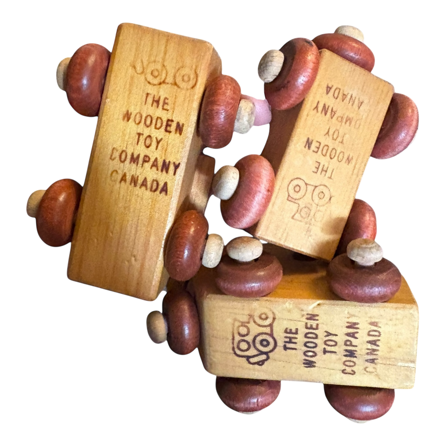 Handmade Wooden set of 3 Vehicles