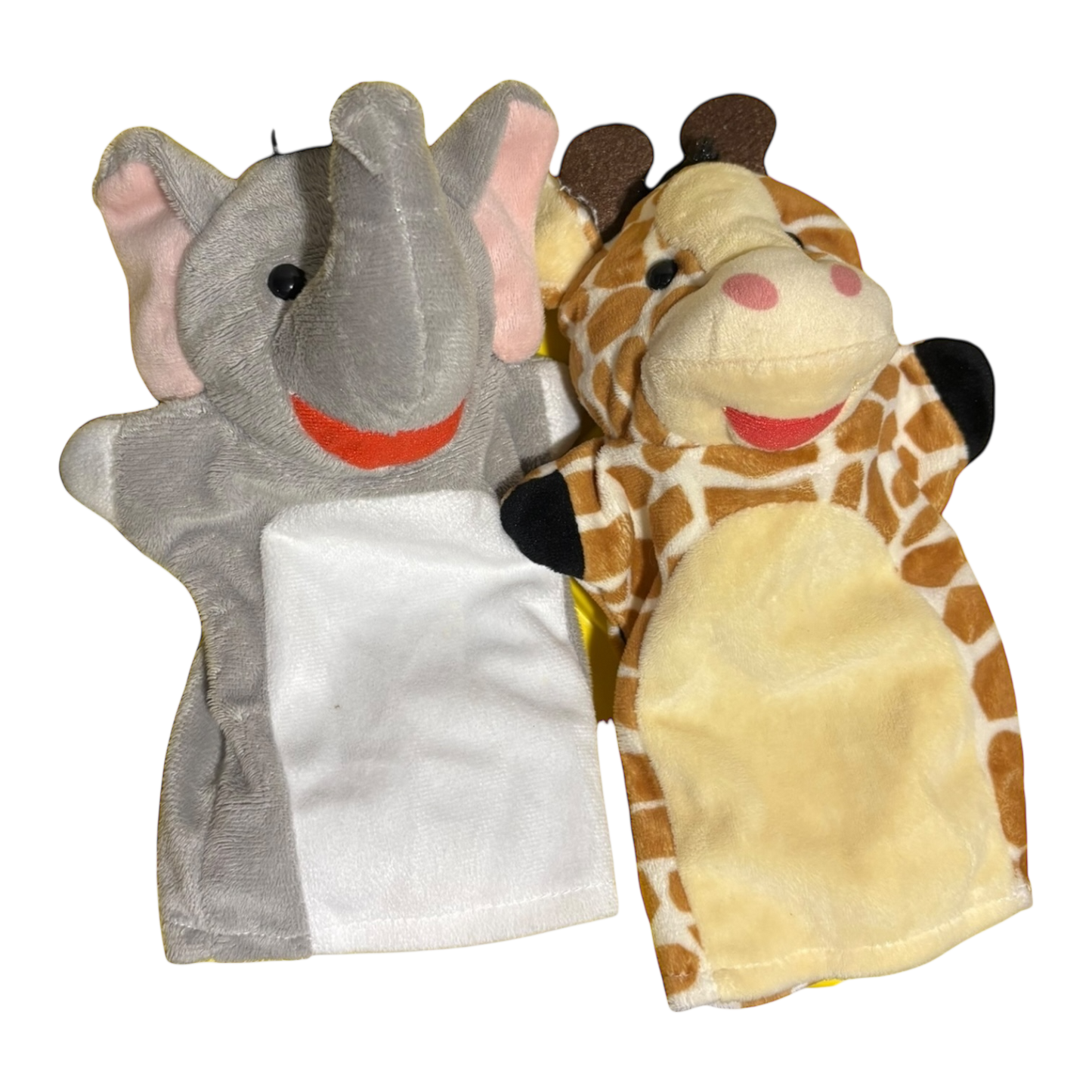 Elephant and Giraffe Hand Puppet