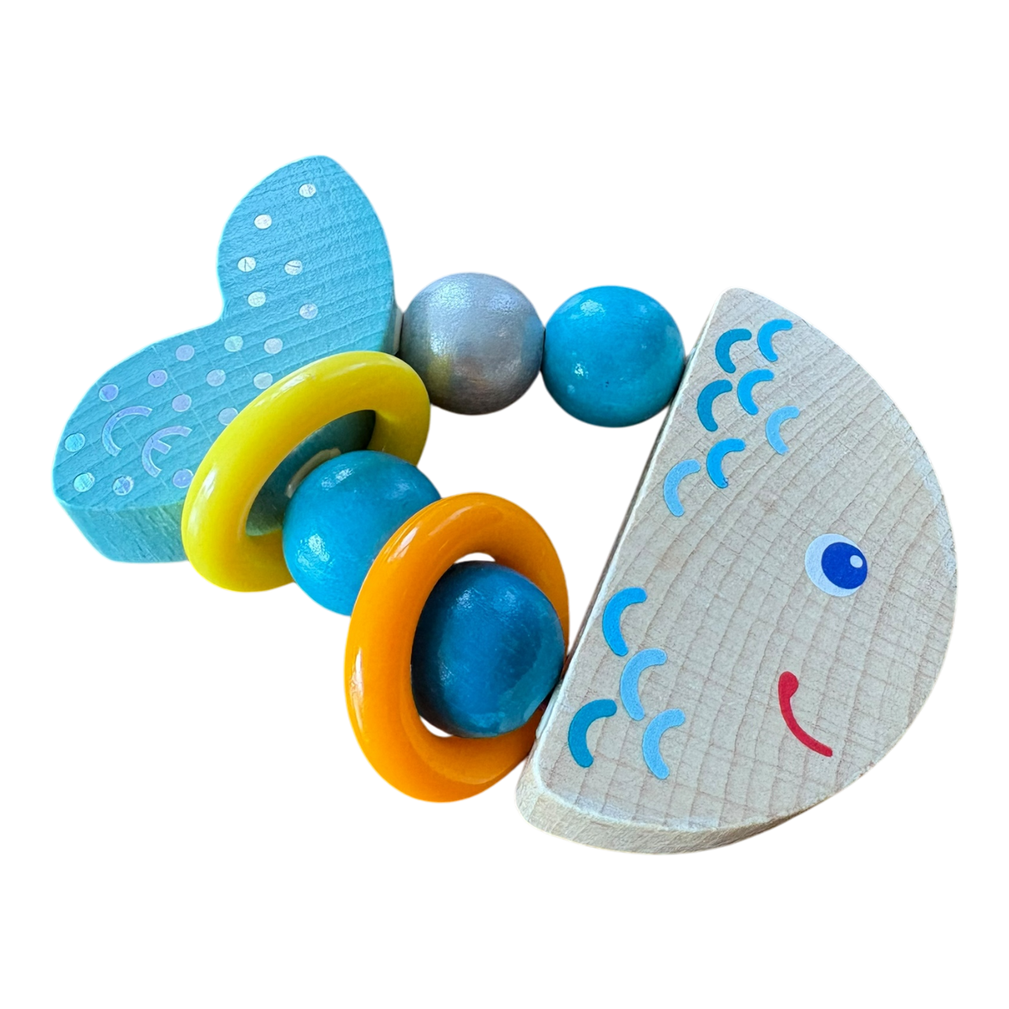 Wooden Fish Clutching Toy