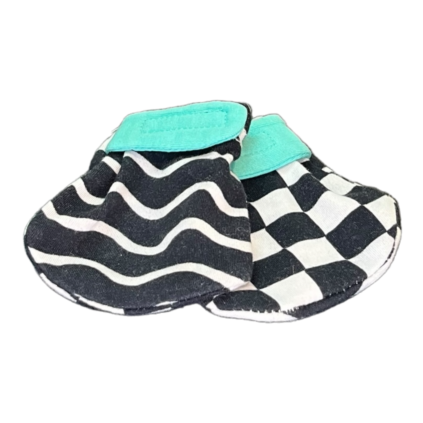 Black And White Mittens