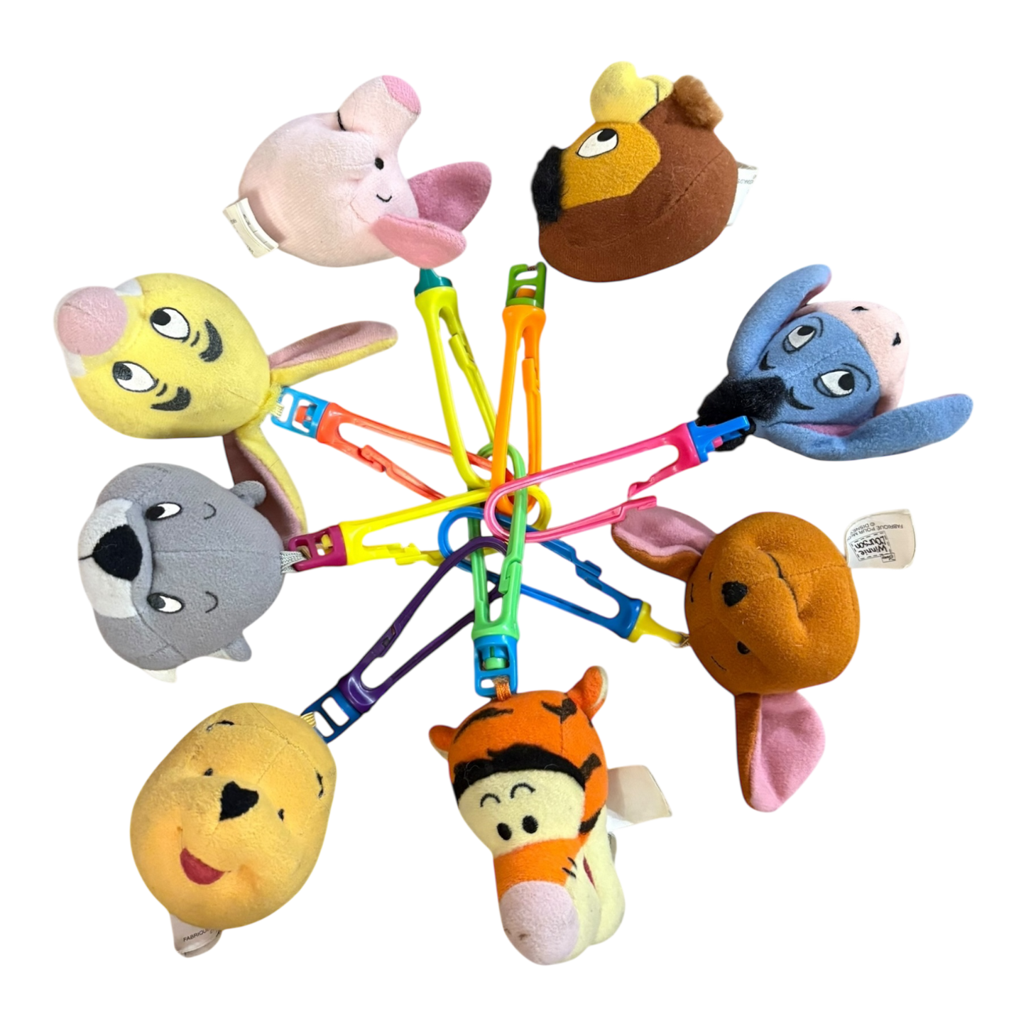 1999 McDonalds Pooh Keycain set