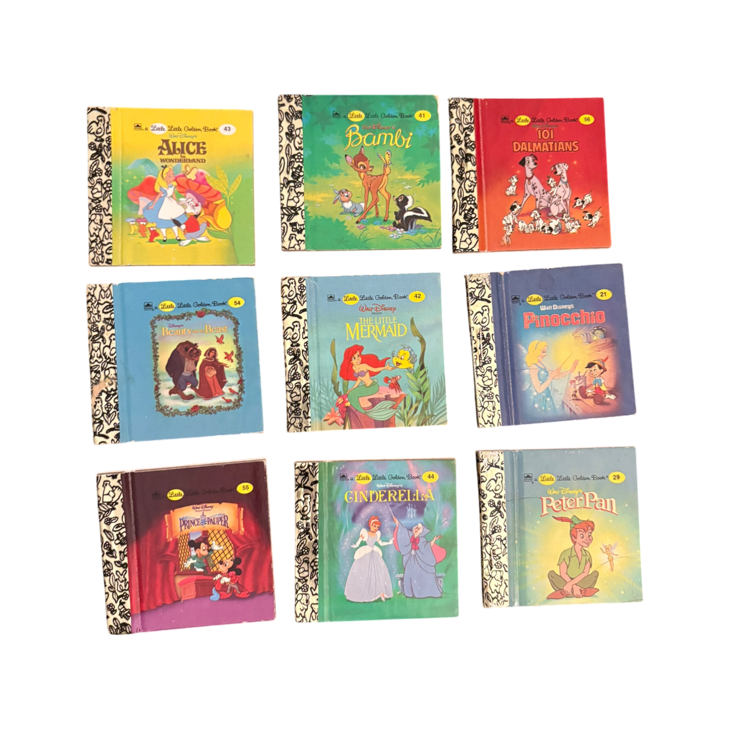 Set of 9 Vintage Disney Tiny Books