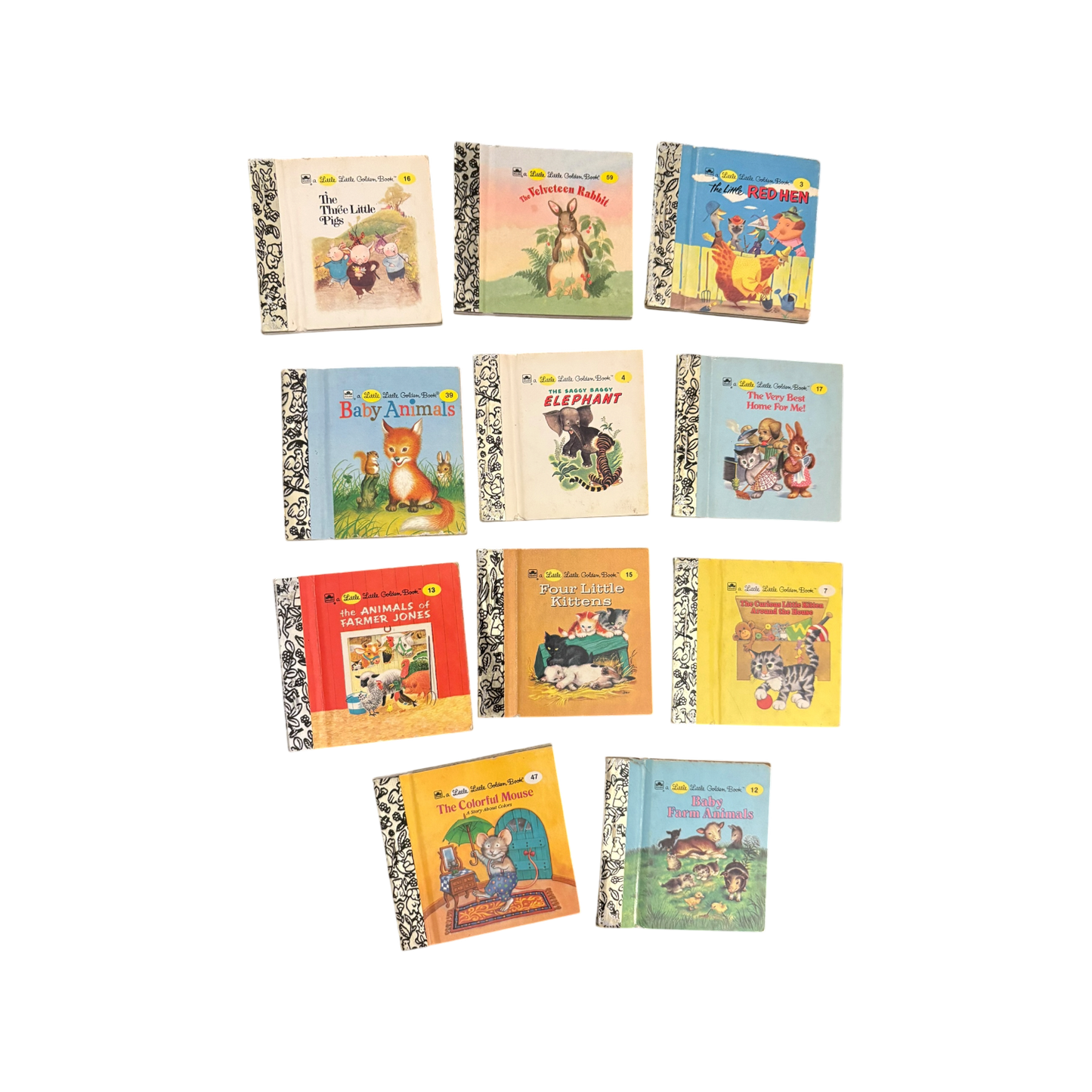 Set of 9 Vintage Tiny Books