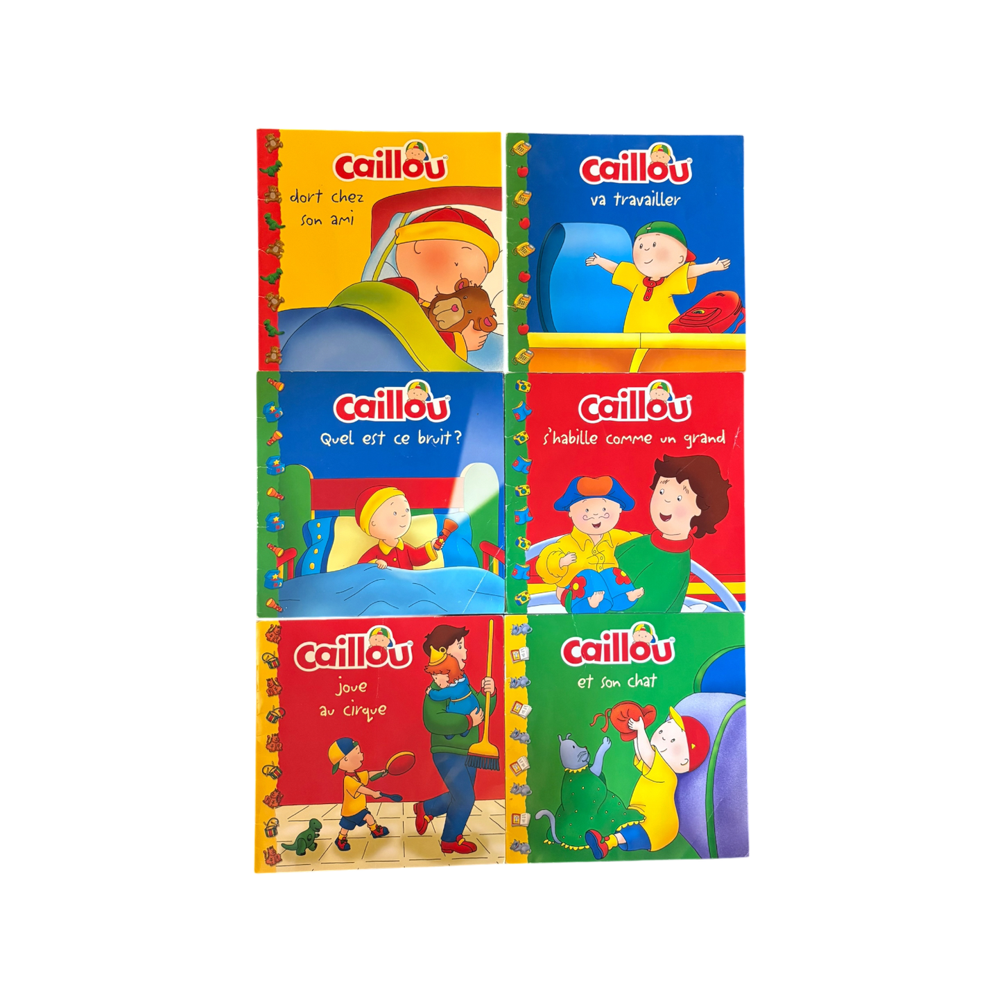 Caillou set of 6 French Books