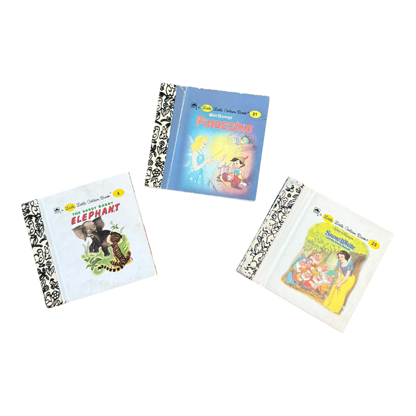 Set of 3 mini Golden books