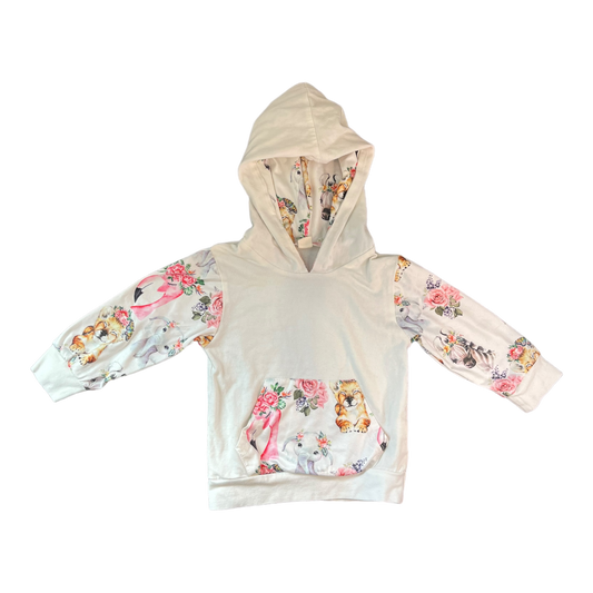 Floral Hoodie 100 (fits like 18-24m)