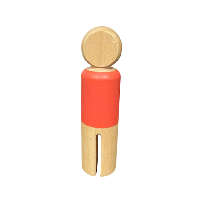 Wooden peg people