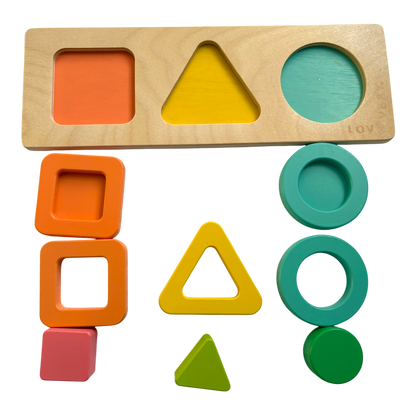 Geo Shapes Puzzle replacement Pieces