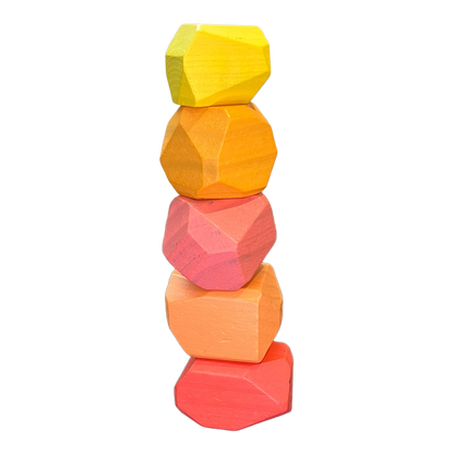 Solid Wood Stacking Boulders