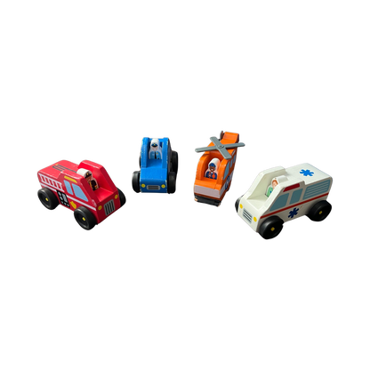 Wooden Emergency Vehicles