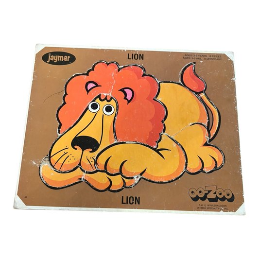 1976 Jaymar Oo Zoo Lion tray puzzle