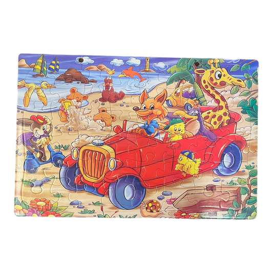 Vintage Animals at the Beach Puzzle 48 piece