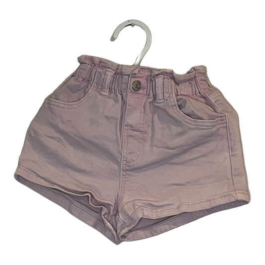 Zara Pink Denim Shorts 18-24 months