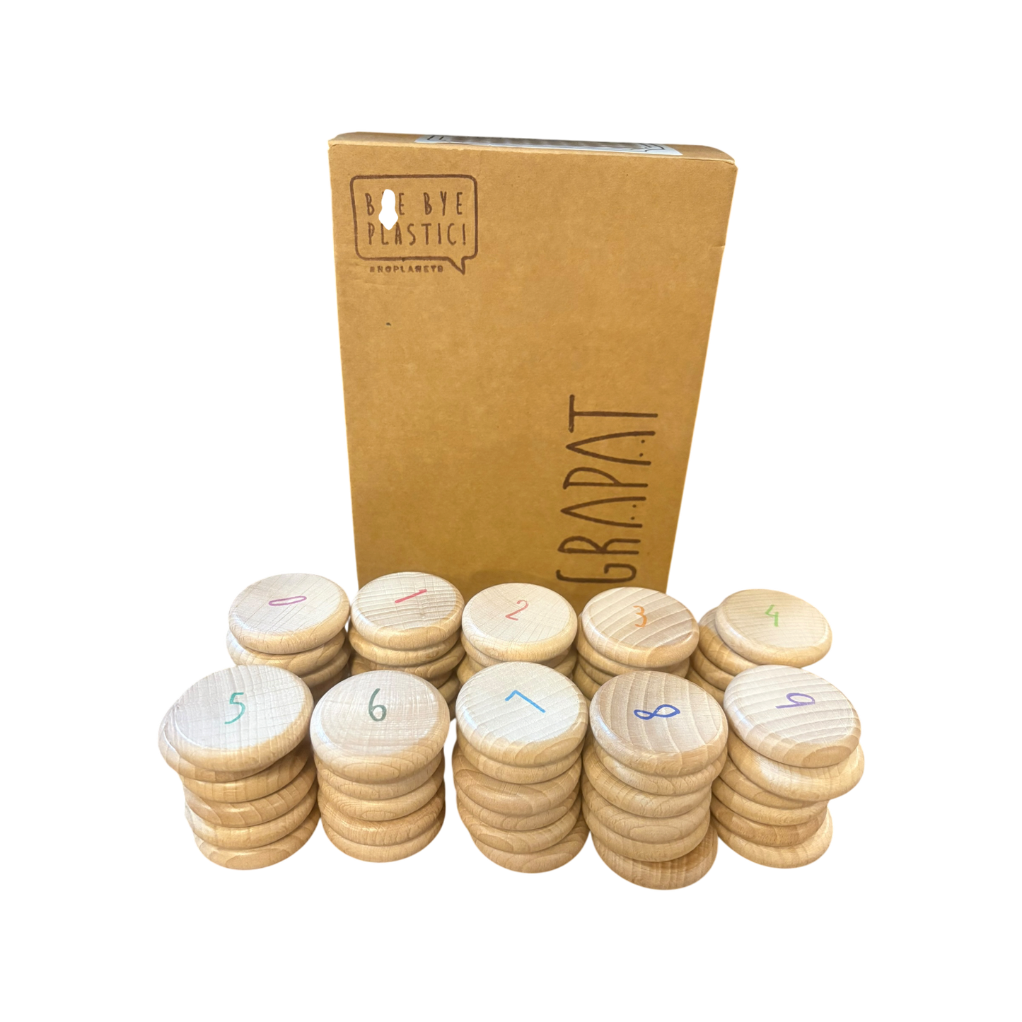 Wooden Counting Coins