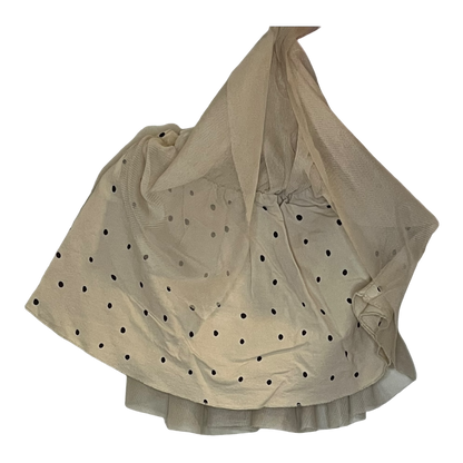 Zara Beige Polkadot Skirt with tulle overlay 18-24 months