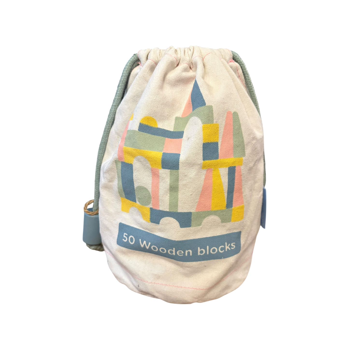 Wooden Block Set with Bag