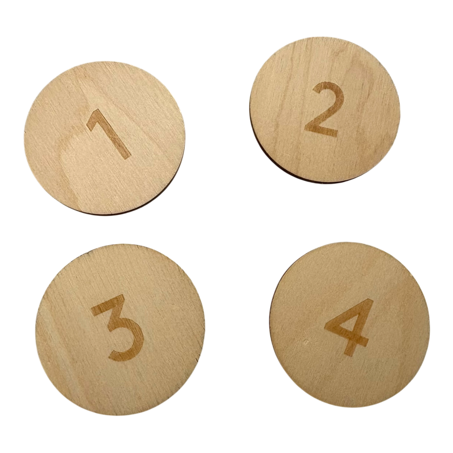 Wallet wooden coins