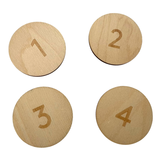 Wallet wooden coins