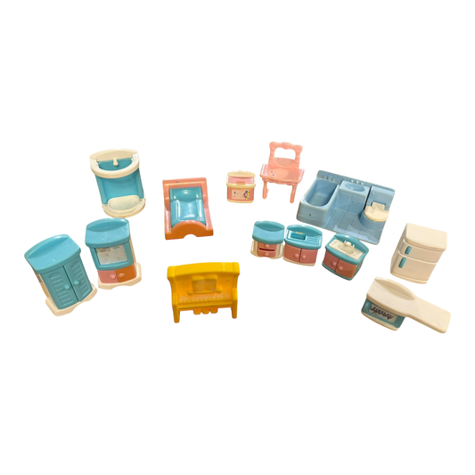 1990s My Sweet Home dollhouse furniture lot