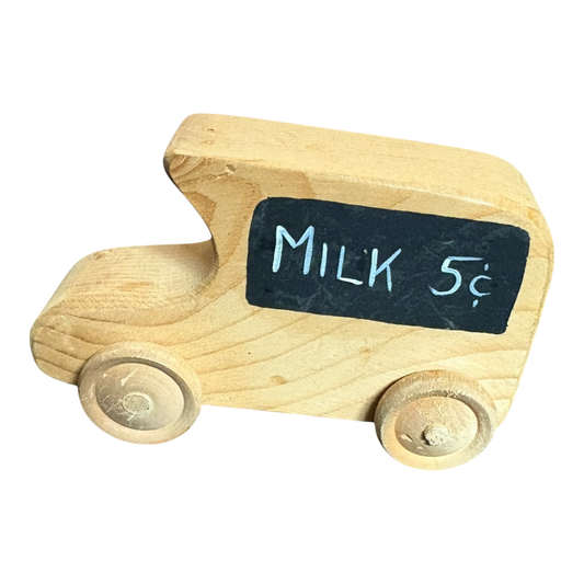 Handmade Wooden Milk Truck