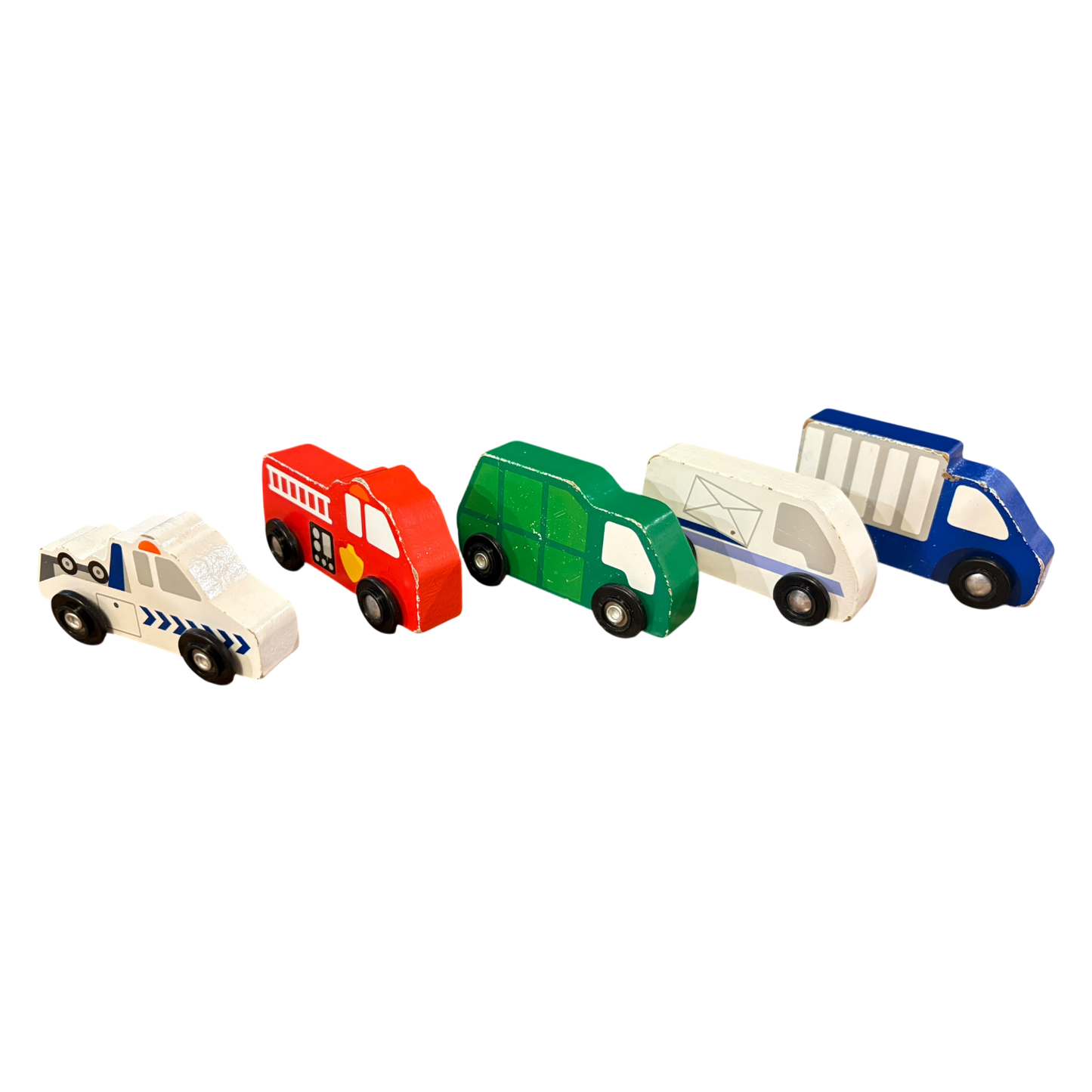 Wooden Vehicles set of 8