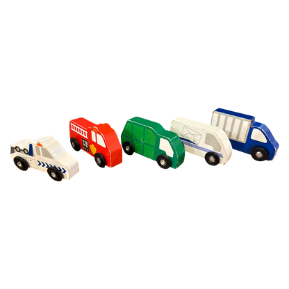 Wooden Vehicles set of 8