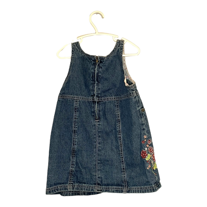 Ragscals Vintage Denim Dress with Floral Embroidery 3X