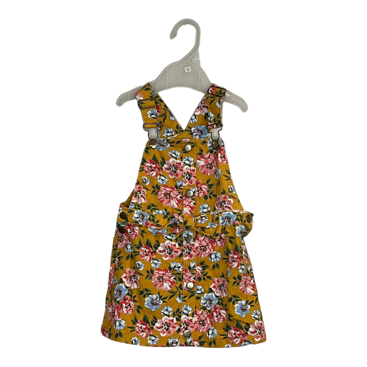 Yellow Floral Skirtall 3T