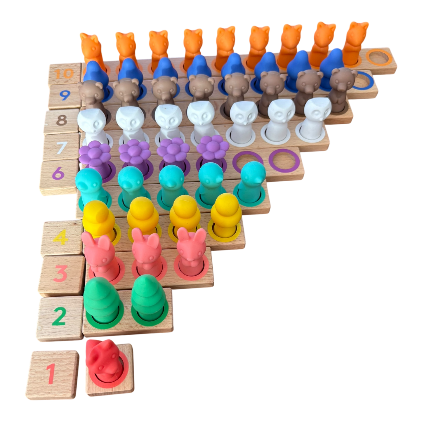 Montessori Math Bars & Number Tiles Replacement Parts