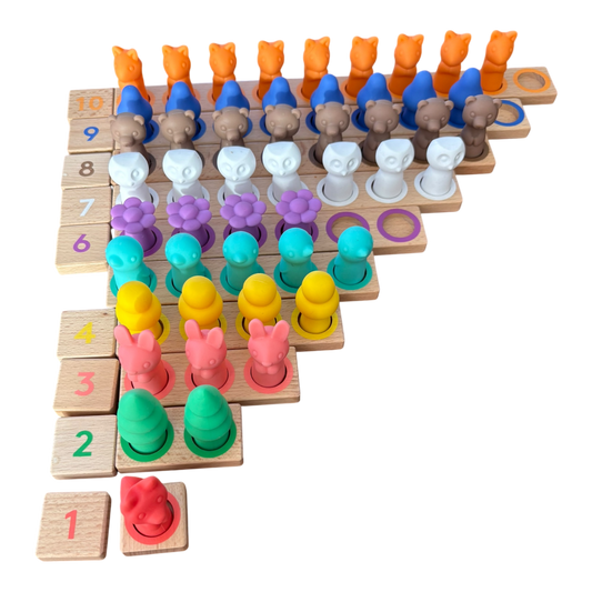 Montessori Math Bars & Number Tiles Replacement Parts
