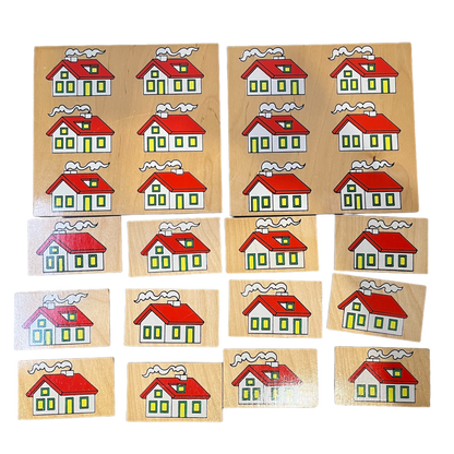 Vintage House Match Puzzle