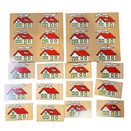 Vintage House Match Puzzle