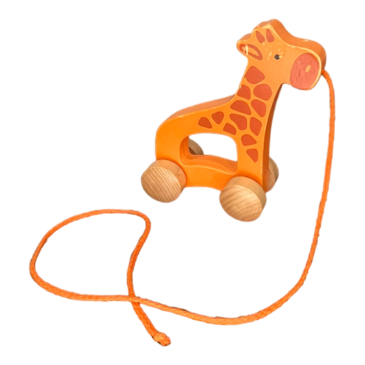 Giraffe Wooden Push and Pull Toy