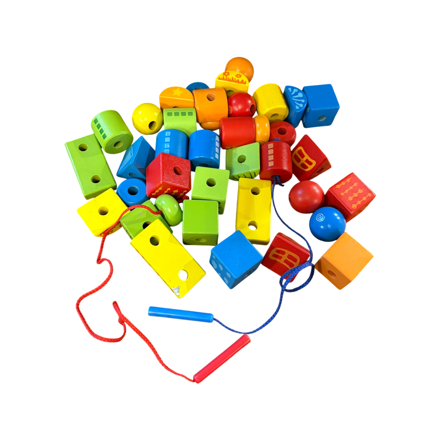 String-Along Shapes Lacing Bead Set
