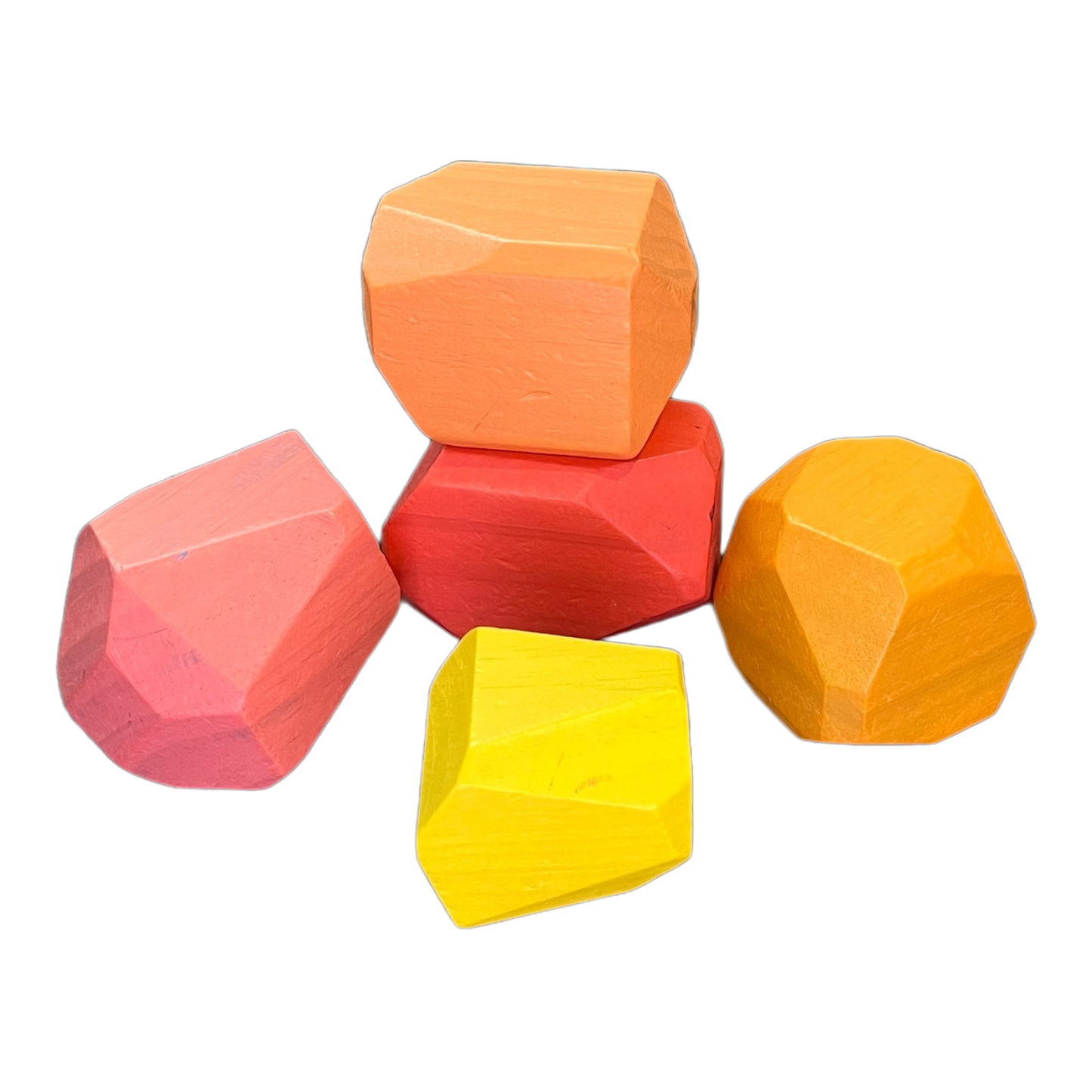 Solid Wood Stacking Boulders