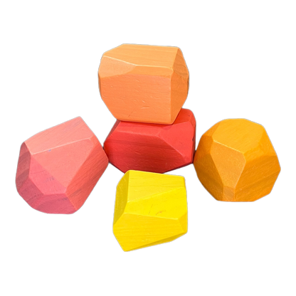 Solid Wood Stacking Boulders