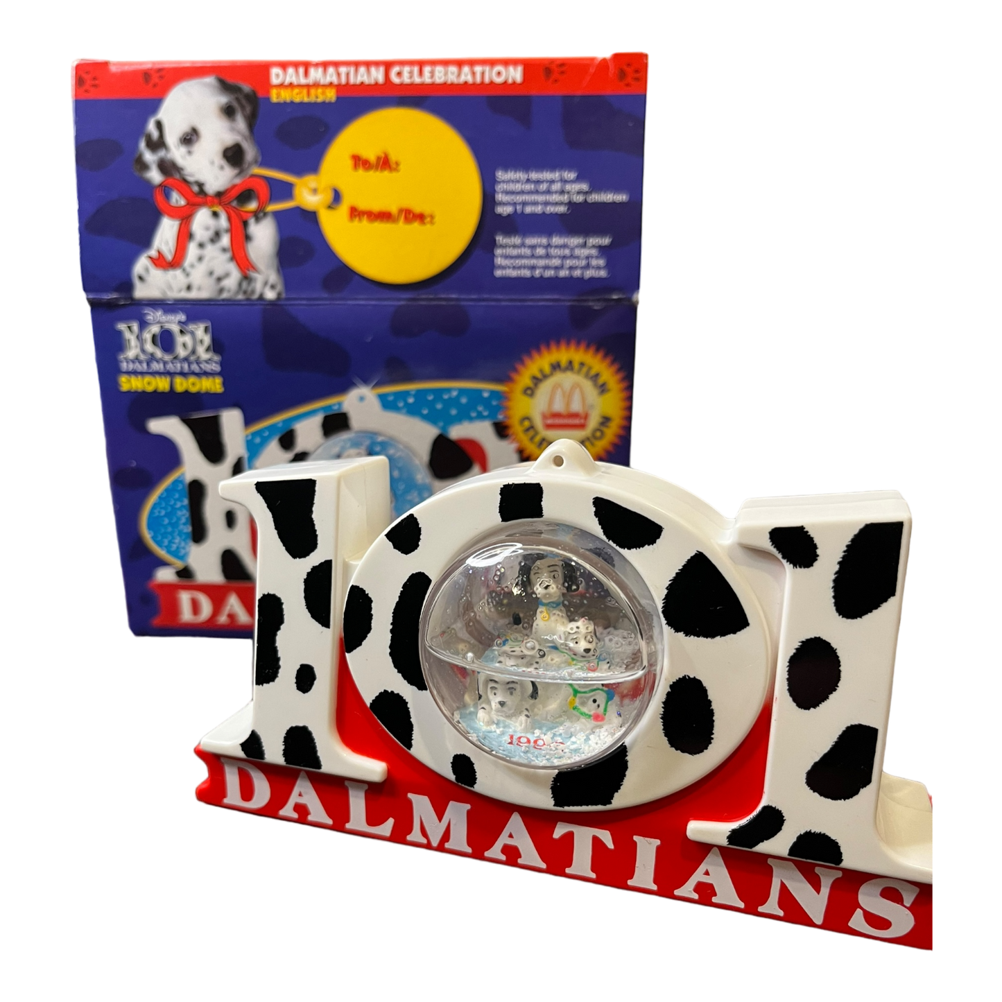 Vintage 101 Dalmatian's Christmas Ornaments in box