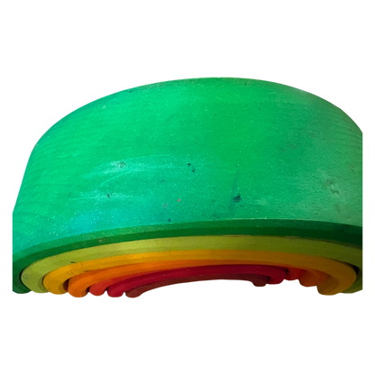 Large Wooden Sunset Rainbow