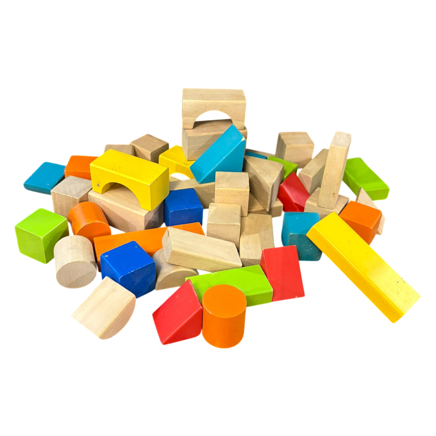 Multi-Coloured Wooden Blocks