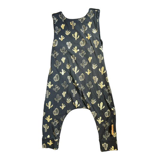 Bababoo Gold cactus romper 2t