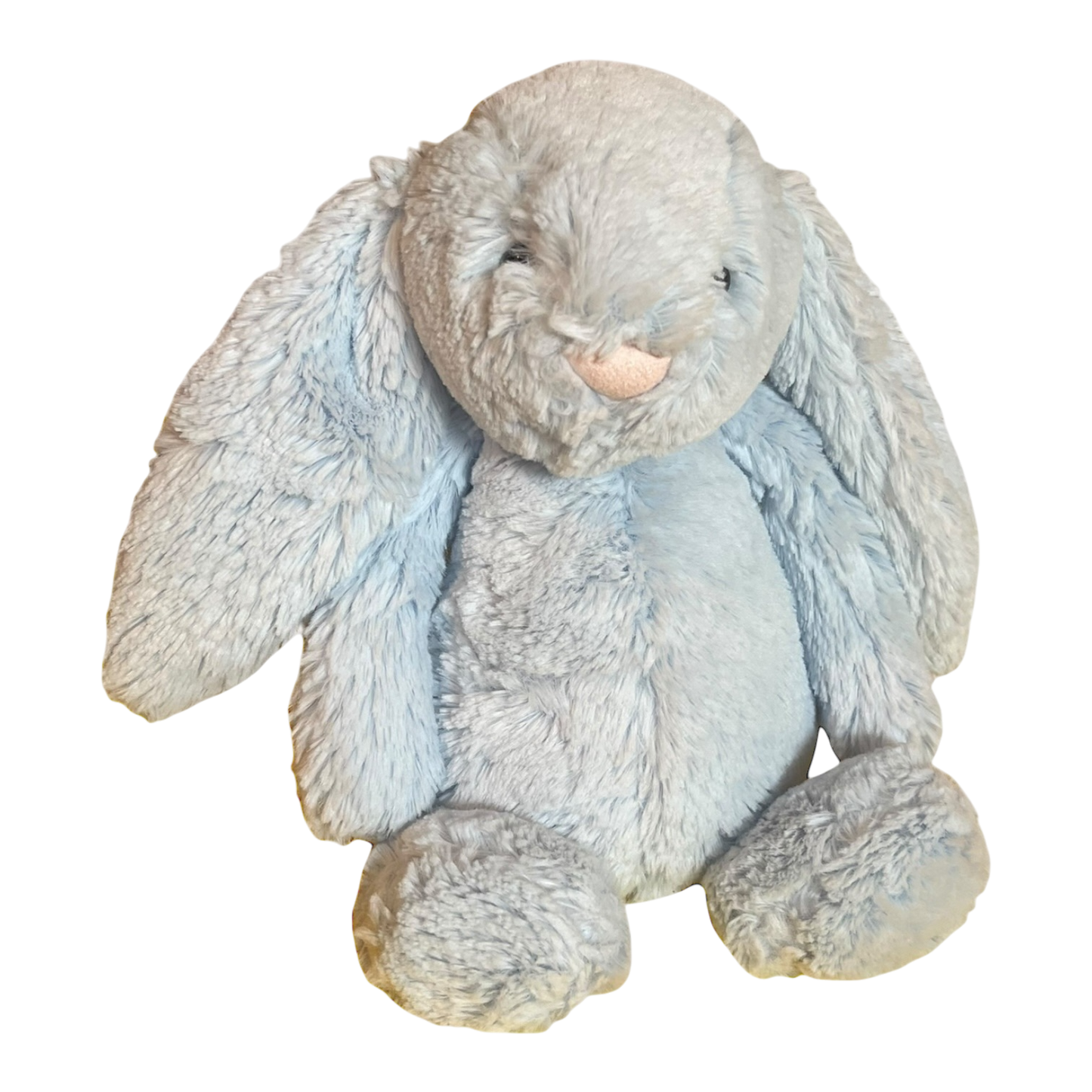 Medium Bashful Blue Bunny with Rattle inside (Retired)