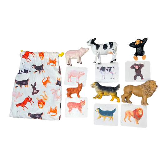 Montessori Animal Match And Bag