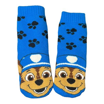 Paw Patrol Chase Fuzzy Socks Approx 6/7