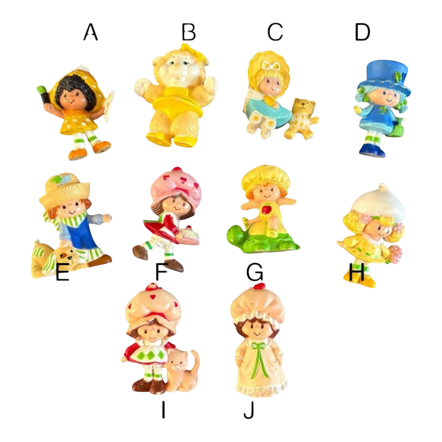 80s Strawberry Shortcake figures