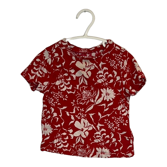 Old Navy  Red Floral Tee 2T