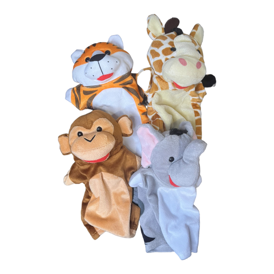 Zoo Friends Hand Puppets (Set of 4)