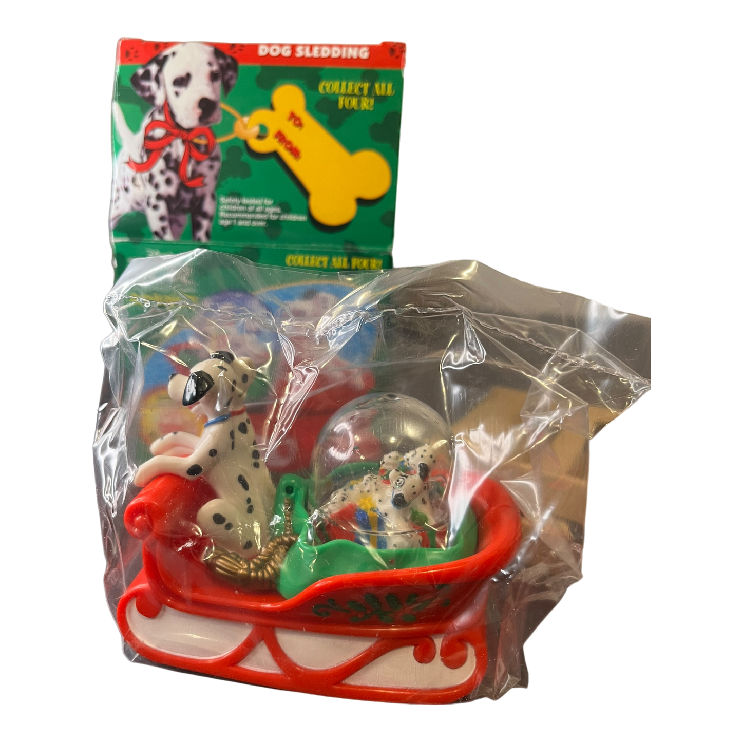 Vintage 101 Dalmatian's Christmas Ornaments in box