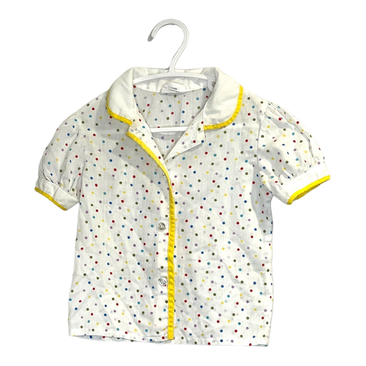 Generation Vintage White Polkadot Shirt 3X