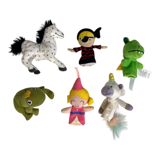 Set of 7 Fairytale Finger puppets